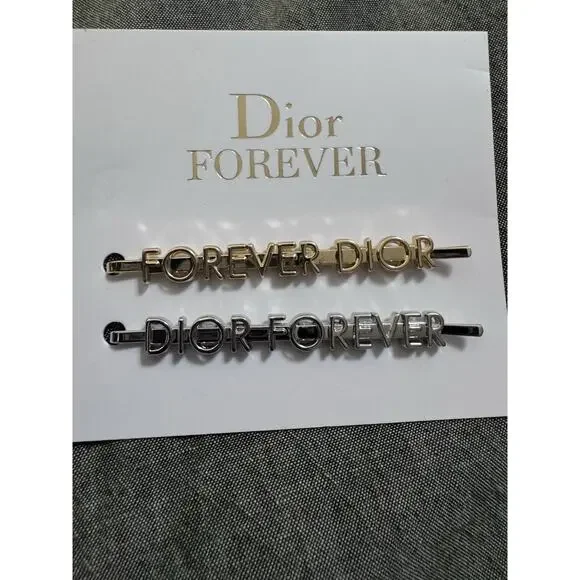 Dior | Accessories | Dior Forever Hair Clips New Gold And 